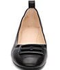 Color:Black - Image 4 - Fontana Resin Ornament Leather Ballet Flats