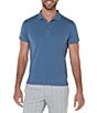 Color:Copen Blue - Image 1 - Garment Dyed Polo Shirt