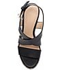 Color:Black - Image 5 - Hill Leather Espadrille Wedge Sandals