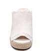 Color:Ecru - Image 4 - Hollywood Denim Espadrille Wedge Sandals