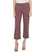 Color:Mulberry Multi - Image 1 - Houndstooth Mabel Knit Flat Front Mid Rise Straight Leg Pull-On Pants