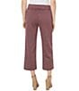 Color:Mulberry Multi - Image 2 - Houndstooth Mabel Knit Flat Front Mid Rise Straight Leg Pull-On Pants