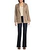 Liverpool Los Angeles Jacquard Grid Check Notch Lapel Long Sleeve Open-Front Boyfriend Blazer, Color:Khaki Grid Check - Image 6