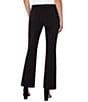 Color:Black - Image 2 - Kelsey Flare Leg Pleated Front Trousers