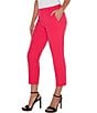 Color:Pink Punch - Image 3 - Kelsey Mid Rise Crop Coordinating Trouser Pants