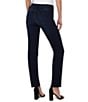 Color:Halifax - Image 2 - Kennedy Silky Stretch Straight Leg Mid Rise Denim Jeans
