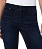 Color:Halifax - Image 4 - Kennedy Silky Stretch Straight Leg Mid Rise Denim Jeans