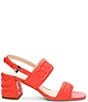 Color:Coral Blaze - Image 2 - Lakewood Leather Slingback Sandals