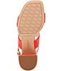 Color:Coral Blaze - Image 6 - Lakewood Leather Slingback Sandals