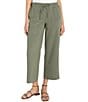 Liverpool Los Angeles Lightweight Textured Pull-On Drawstring Tie Wide Leg Pants - Image 1