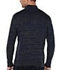 Color:Navy/Olive - Image 2 - Long-Sleeve Button Mock Neck Sweater