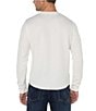 Color:Cream - Image 2 - Long Sleeve Crew Neck Thermal T-Shirt