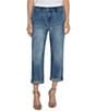 Color:Isla Vista - Image 1 - Norma Denim Relaxed Roller Crop Mid Rise Jeans