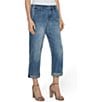 Color:Isla Vista - Image 3 - Norma Denim Relaxed Roller Crop Mid Rise Jeans
