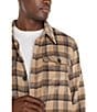 Liverpool Los Angeles Plaid Button Front Shacket, Color:Tan/Brown Multi - Image 4