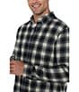 Color:Navy/Green - Image 3 - Plaid Flannel Shirt