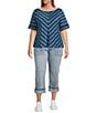 Liverpool Los Angeles Plus Size Marley Girlfriend Cuffed Denim Jeans - Image 3