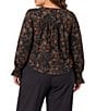 Liverpool Los Angeles Plus Size Sateen V-Neck Long Sleeve Button Front Blouse - Image 2
