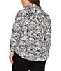 Color:Graphic Animal - Image 2 - Plus Size Zebra Print Long Sleeve Button-Front Shirt