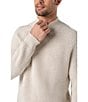 Color:Oatmeal Multi - Image 2 - Shaker Stitch Mock Neck Sweater