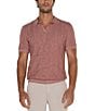 Color:Nantucket Red - Image 1 - Short Sleeve Sweater Knit Polo Shirt