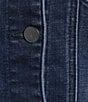 Liverpool Los Angeles Stretch Denim Point Collar Long Sleeve Fit & Flare Trucker Jacket - Image 5