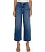 Color:Newcastle - Image 1 - Stride Denim High Rise Wide Leg Cropped Jeans