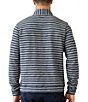 Color:Indigo Stripe - Image 2 - Striped Mock Neck Pullover