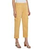 Color:Flaxen Gold - Image 3 - Utility Pocket Mid Rise Crop Pants