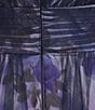 Le Bos Livia Jolie by Le Bos Plus Size V-Neck Sleeveless Mesh Overlay A-Line Gown, Color:Navy/Periwinkle - Image 3