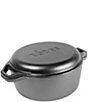 Lodge Cast Iron Chef Collection Double Dutch Oven, 6 Qt. - Image 1