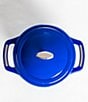 Color:Blue - Image 2 - USA Enamel Round Dutch Oven- 3 Quart