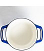 Color:Blue - Image 3 - USA Enamel Round Dutch Oven- 3 Quart