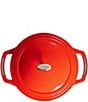 Lodge Cast Iron USA Enamel Round Dutch Oven, 7.5 Qt., Color:Red - Image 2