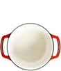 Lodge Cast Iron USA Enamel Round Dutch Oven, 7.5 Qt., Color:Red - Image 3