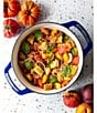 Lodge Cast Iron USA Enameled Round Dutch Oven- 6 Quart, Color:Blue - Image 6