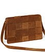 Loeffler Randall Delphine Suede Woven Crossbody Bag, Color:Cacao - Image 2