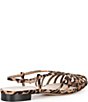 Loeffler Randall Devon Leopard Print Caged Toe Flats - Image 2
