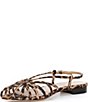 Loeffler Randall Devon Leopard Print Caged Toe Flats - Image 4