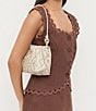 Loeffler Randall Kiri Snake Print Multi Ring Dumpling Drawstring Pouch Clutch Bag - Image 5
