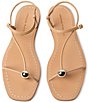 Loeffler Randall Lara Leather Hardware Ankle Strap Flat Sandals - Image 5