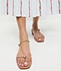 Loeffler Randall Lara Leather Hardware Ankle Strap Flat Sandals - Image 6