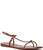 Loeffler Randall Lara Leather Hardware Ankle Strap Flat Sandals - Image 1