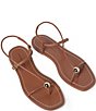 Loeffler Randall Lara Leather Hardware Ankle Strap Flat Sandals - Image 3