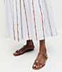 Loeffler Randall Lara Leather Hardware Ankle Strap Flat Sandals - Image 6