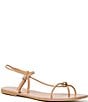 Loeffler Randall Lara Leather Hardware Ankle Strap Flat Sandals - Image 1