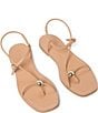 Loeffler Randall Lara Leather Hardware Ankle Strap Flat Sandals - Image 3