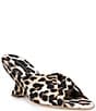 Loeffler Randall Marsy Silk Leopard Slip On Wedge Sandals - Image 1