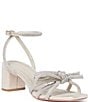 Loeffler Randall Mikel Suede Rhinestone Embellished Bow Ankle Strap Dress Sandals - Image 1