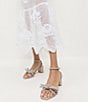 Loeffler Randall Mikel Suede Rhinestone Embellished Bow Ankle Strap Dress Sandals - Image 5